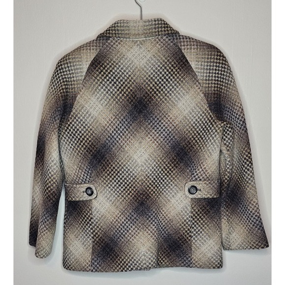 Pendleton Coat 100% Wool Jacket Women's 5-Buttons Ombre Waffle Weave Size Medium - Picture 2 of 10